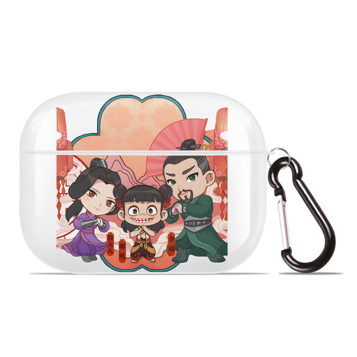（画像用） Ne Zha 2 ナタ 魔童の大暴れ 【AirPods Pro用】ハードシェル保護ケース 耐衝撃・防指紋・カラビナ付き商品仕様