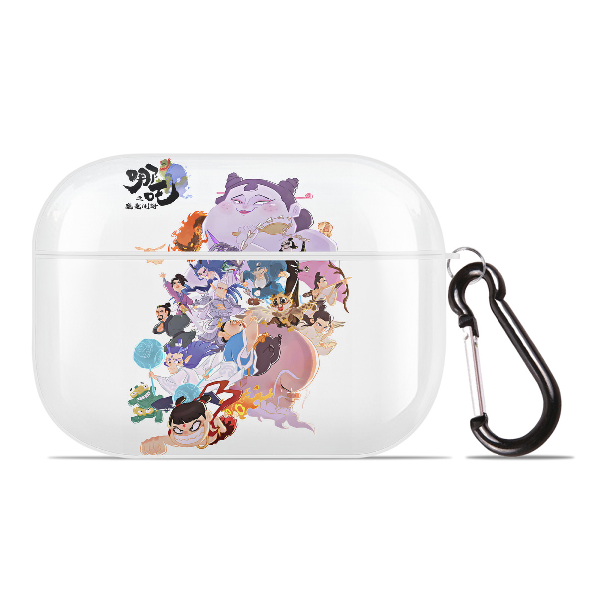 （画像用） Ne Zha 2 ナタ 魔童の大暴れ 【AirPods Pro用】ハードシェル保護ケース 耐衝撃・防指紋・カラビナ付き商品仕様
