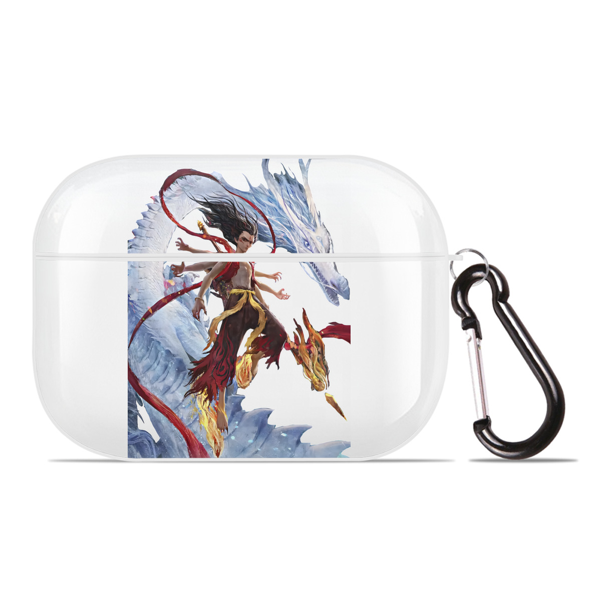 （画像用） Ne Zha 2 ナタ 魔童の大暴れ 【AirPods Pro用】ハードシェル保護ケース 耐衝撃・防指紋・カラビナ付き商品仕様