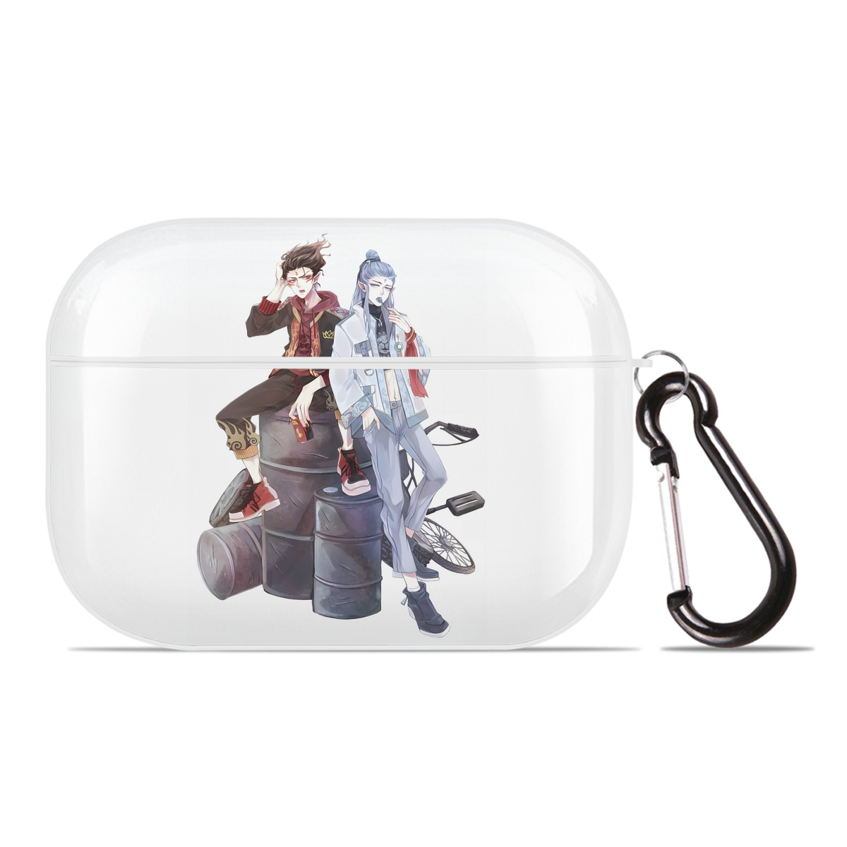 （画像用） Ne Zha 2 ナタ 魔童の大暴れ 【AirPods Pro用】ハードシェル保護ケース 耐衝撃・防指紋・カラビナ付き商品仕様