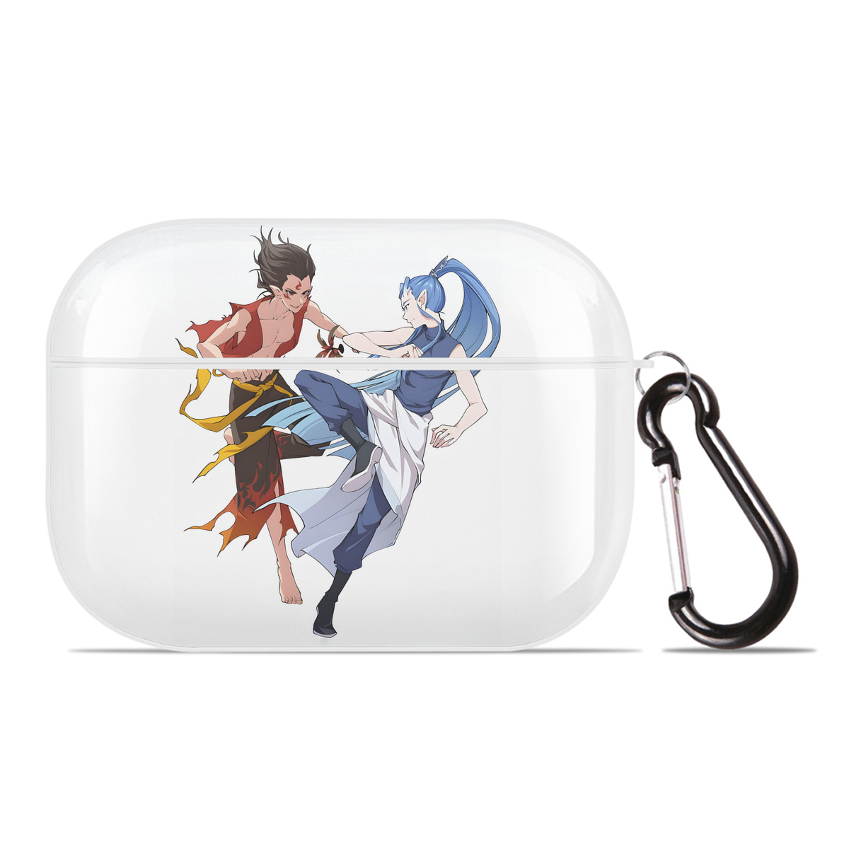 （画像用） Ne Zha 2 ナタ 魔童の大暴れ 【AirPods Pro用】ハードシェル保護ケース 耐衝撃・防指紋・カラビナ付き商品仕様