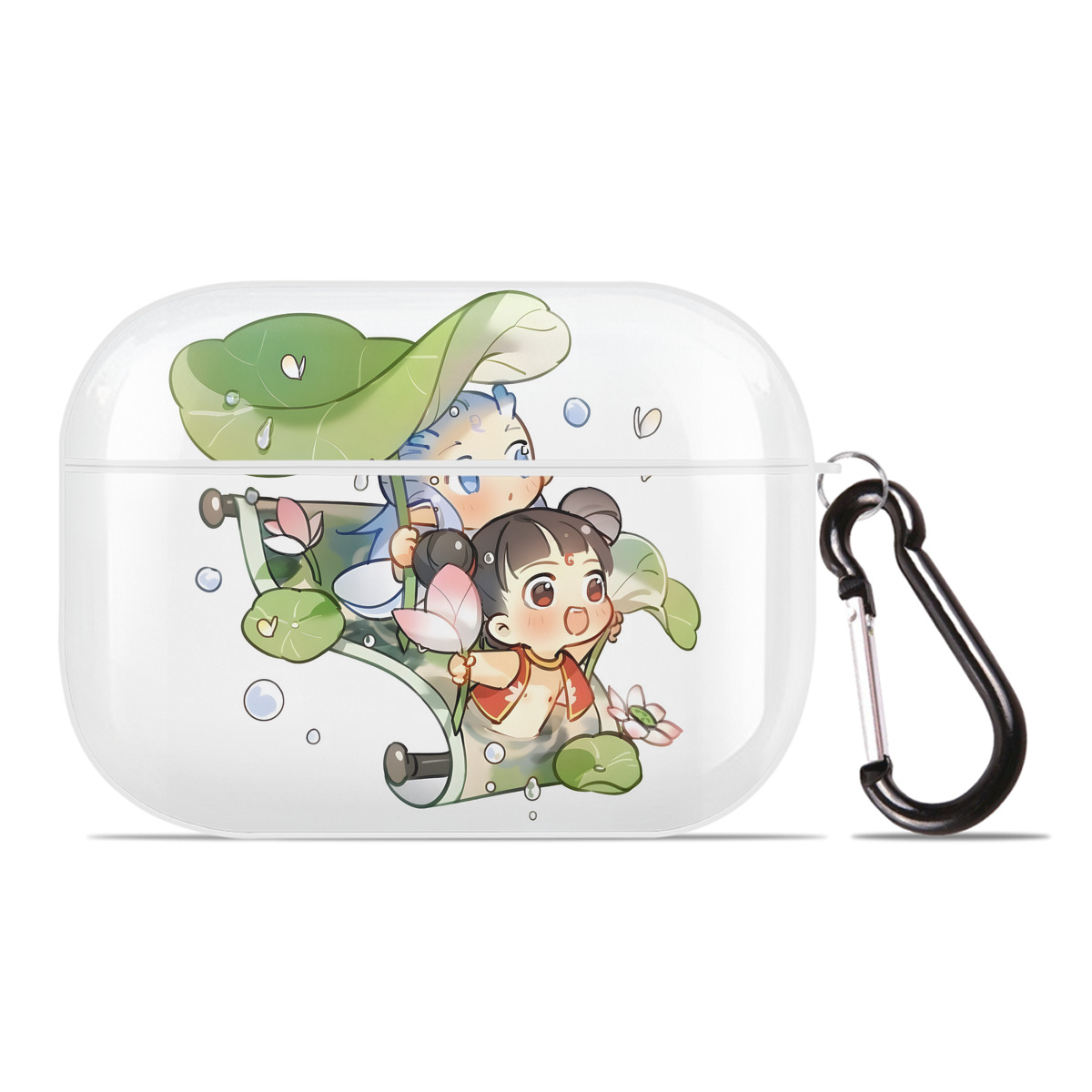（画像用） Ne Zha 2 ナタ 魔童の大暴れ 【AirPods Pro用】ハードシェル保護ケース 耐衝撃・防指紋・カラビナ付き商品仕様