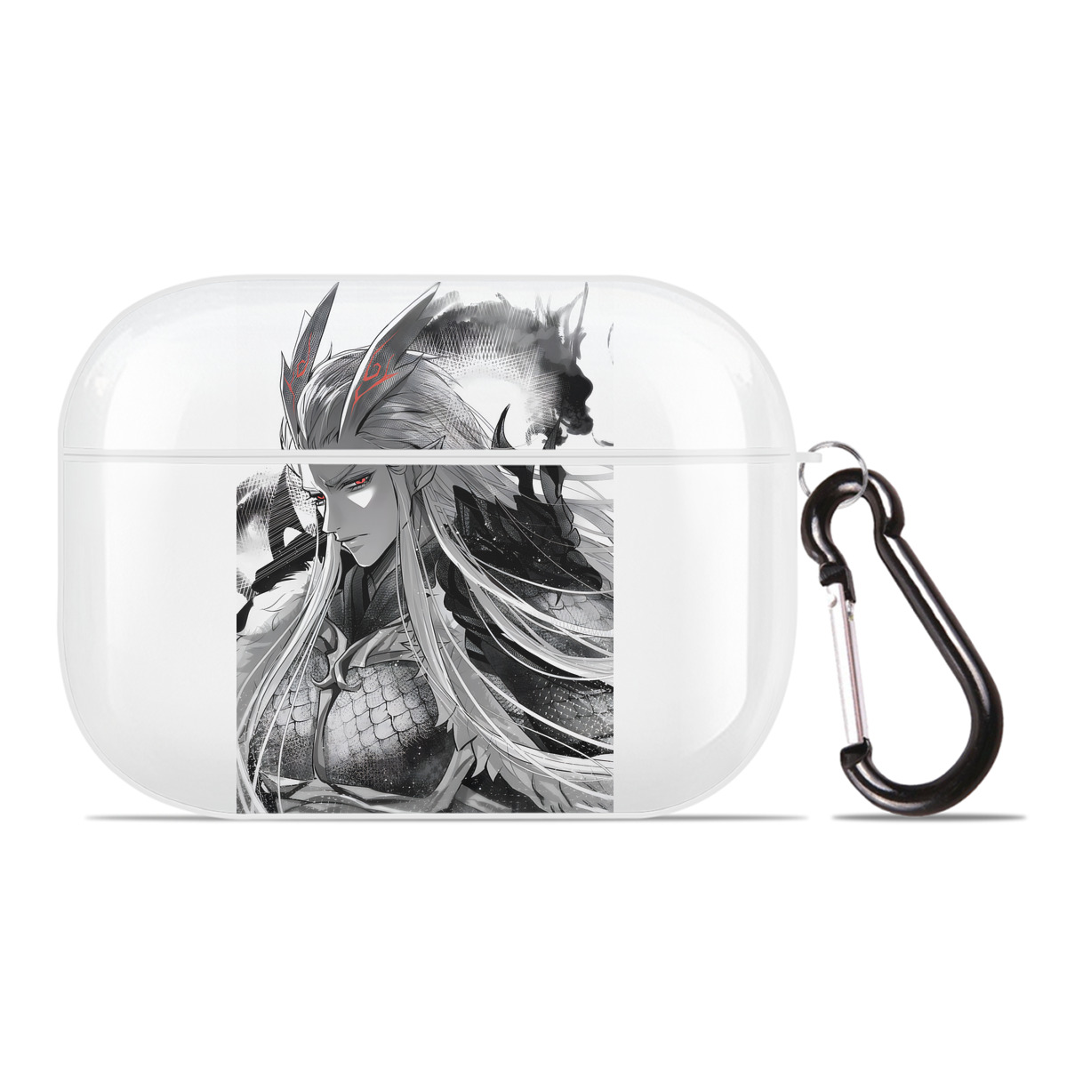 （画像用） Ne Zha 2 ナタ 魔童の大暴れ 【AirPods Pro用】ハードシェル保護ケース 耐衝撃・防指紋・カラビナ付き商品仕様