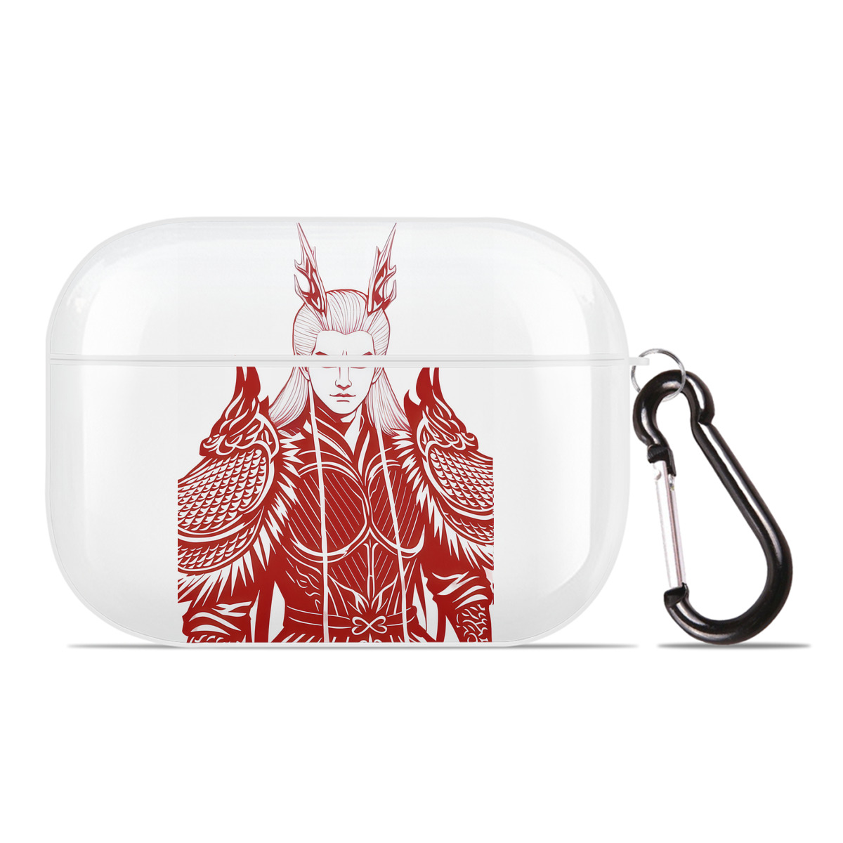 （画像用） Ne Zha 2 ナタ 魔童の大暴れ 【AirPods Pro用】ハードシェル保護ケース 耐衝撃・防指紋・カラビナ付き商品仕様
