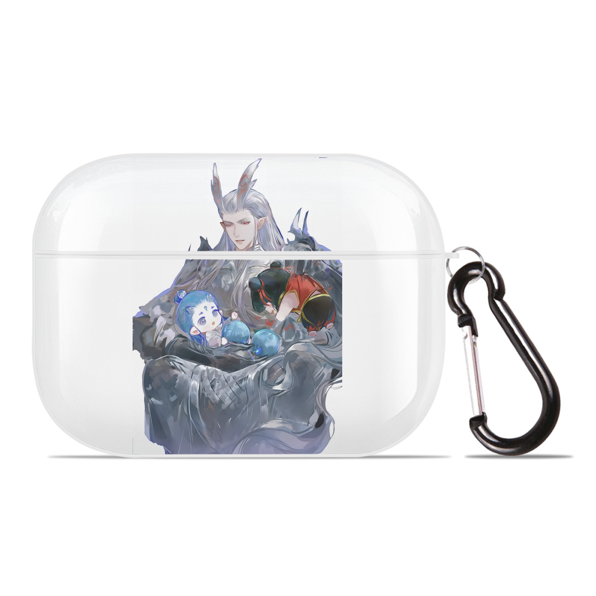 （画像用） Ne Zha 2 ナタ 魔童の大暴れ 【AirPods Pro用】ハードシェル保護ケース 耐衝撃・防指紋・カラビナ付き商品仕様