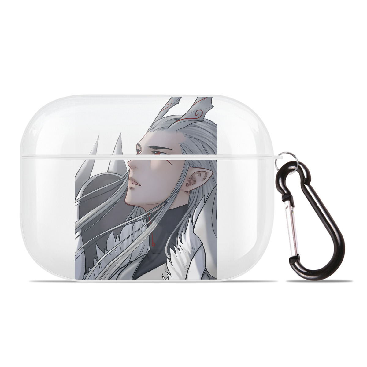 （画像用） Ne Zha 2 ナタ 魔童の大暴れ 【AirPods Pro用】ハードシェル保護ケース 耐衝撃・防指紋・カラビナ付き商品仕様