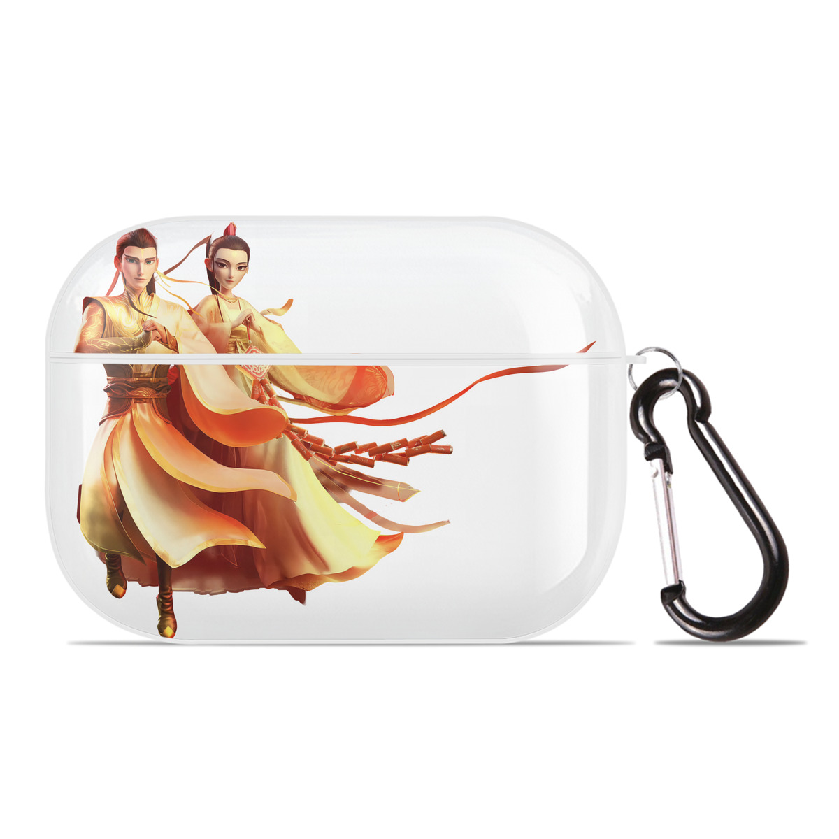 （画像用） Ne Zha 2 ナタ 魔童の大暴れ 【AirPods Pro用】ハードシェル保護ケース 耐衝撃・防指紋・カラビナ付き商品仕様