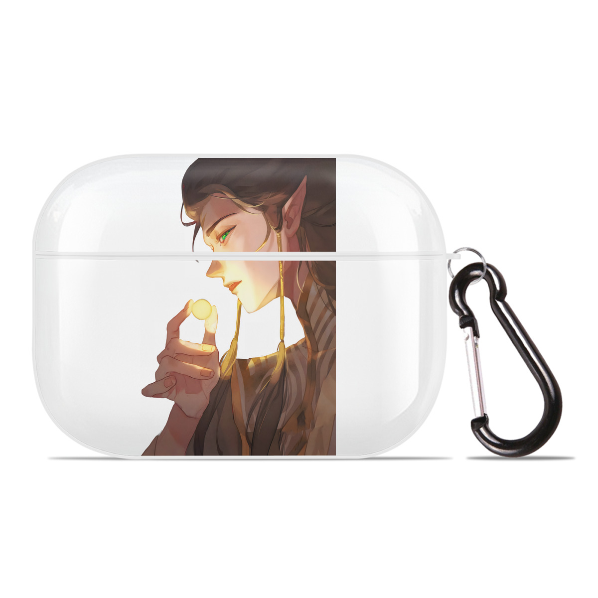 （画像用） Ne Zha 2 ナタ 魔童の大暴れ 【AirPods Pro用】ハードシェル保護ケース 耐衝撃・防指紋・カラビナ付き商品仕様