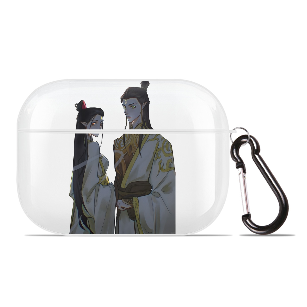 （画像用） Ne Zha 2 ナタ 魔童の大暴れ 【AirPods Pro用】ハードシェル保護ケース 耐衝撃・防指紋・カラビナ付き商品仕様