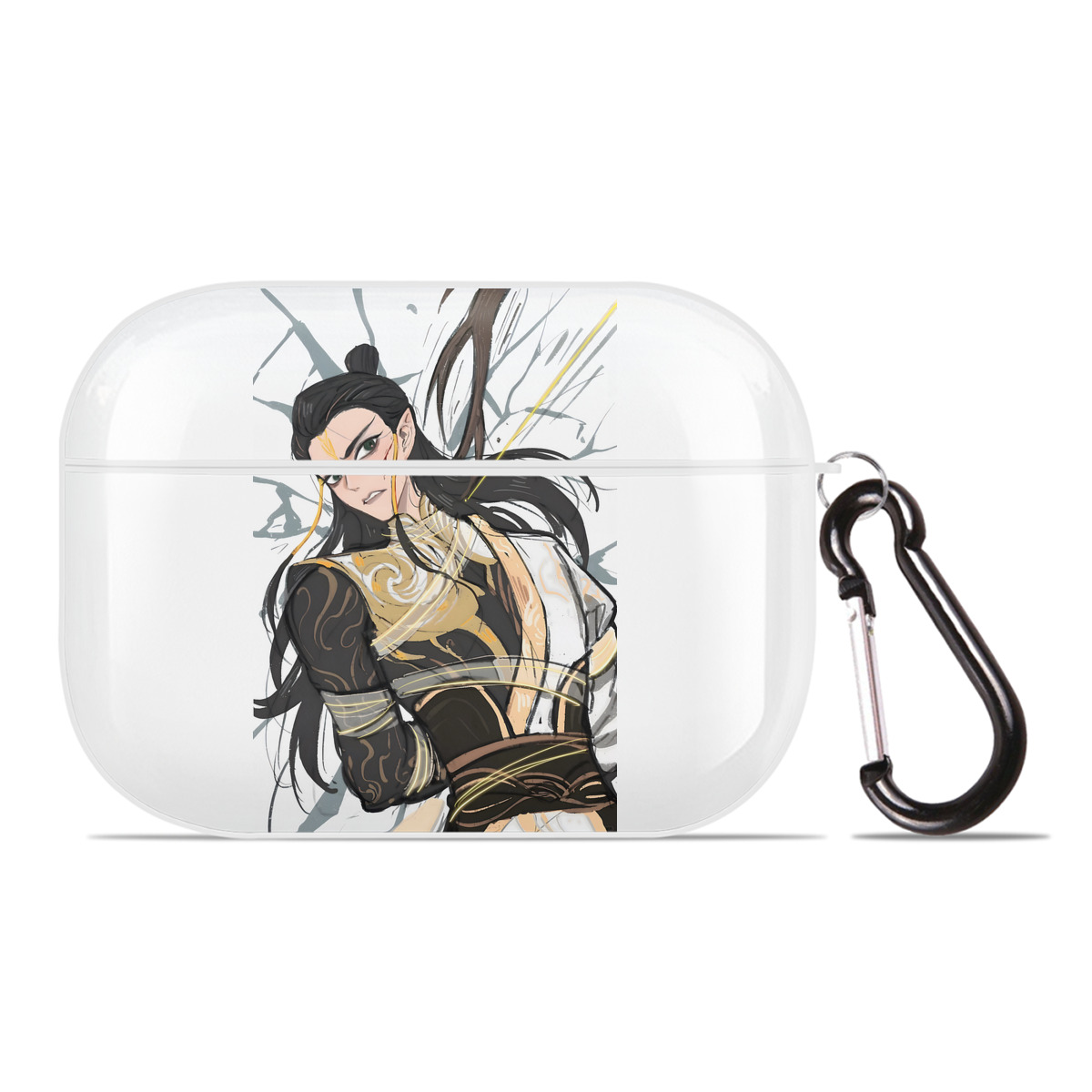 （画像用） Ne Zha 2 ナタ 魔童の大暴れ 【AirPods Pro用】ハードシェル保護ケース 耐衝撃・防指紋・カラビナ付き商品仕様