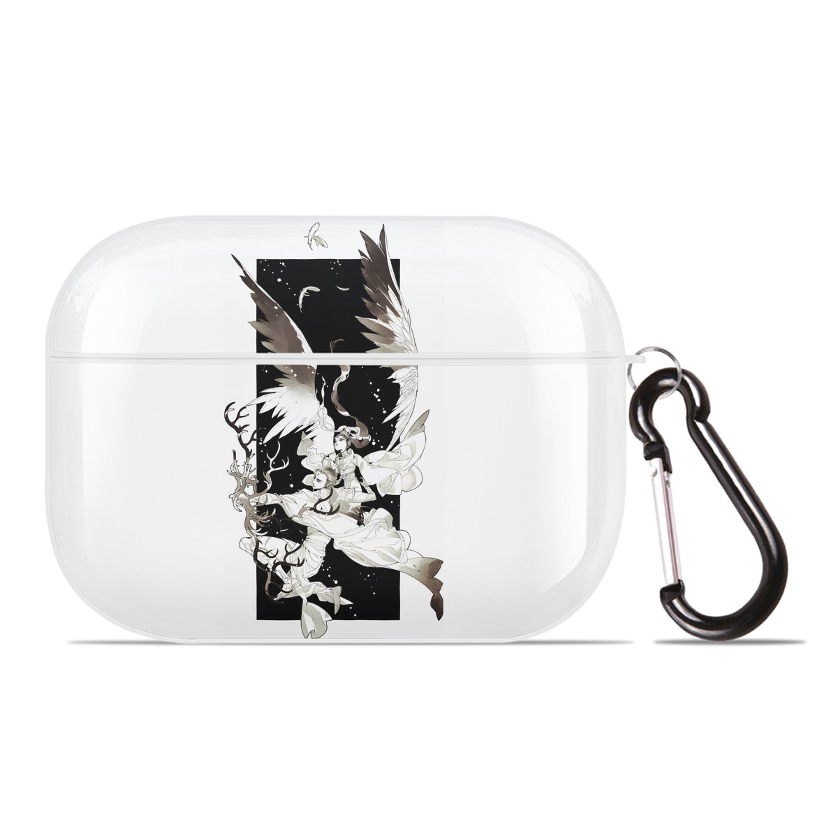 （画像用） Ne Zha 2 ナタ 魔童の大暴れ 【AirPods Pro用】ハードシェル保護ケース 耐衝撃・防指紋・カラビナ付き商品仕様
