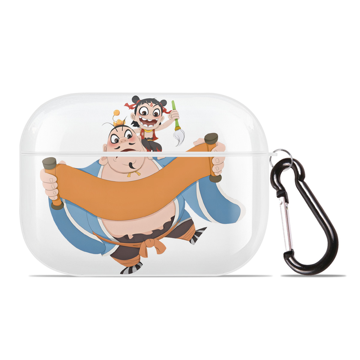 （画像用） Ne Zha 2 ナタ 魔童の大暴れ 【AirPods Pro用】ハードシェル保護ケース 耐衝撃・防指紋・カラビナ付き商品仕様