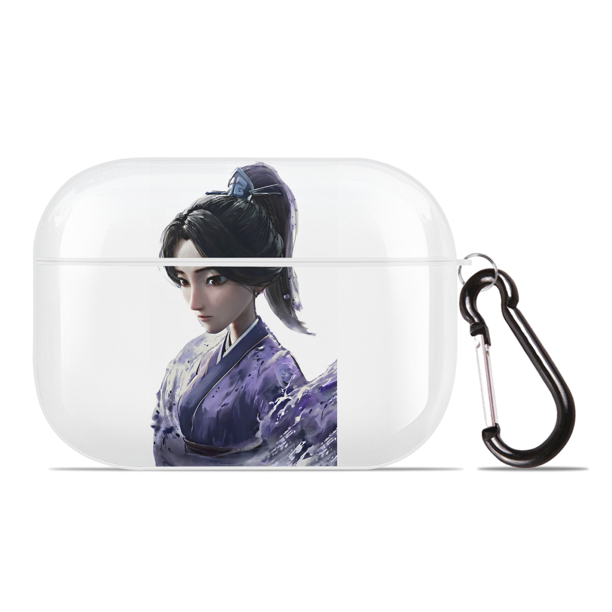 （画像用） Ne Zha 2 ナタ 魔童の大暴れ 【AirPods Pro用】ハードシェル保護ケース 耐衝撃・防指紋・カラビナ付き商品仕様