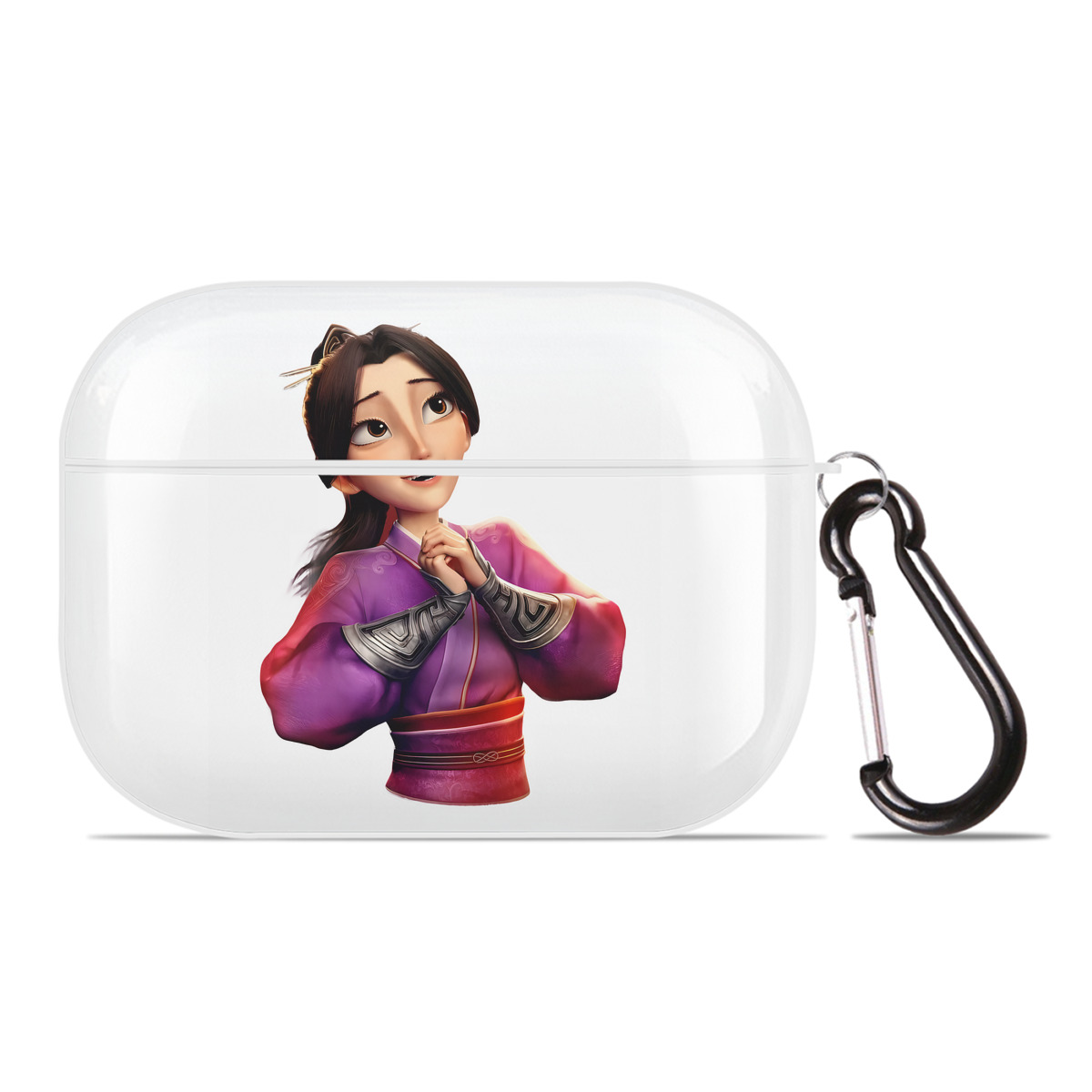 （画像用） Ne Zha 2 ナタ 魔童の大暴れ 【AirPods Pro用】ハードシェル保護ケース 耐衝撃・防指紋・カラビナ付き商品仕様