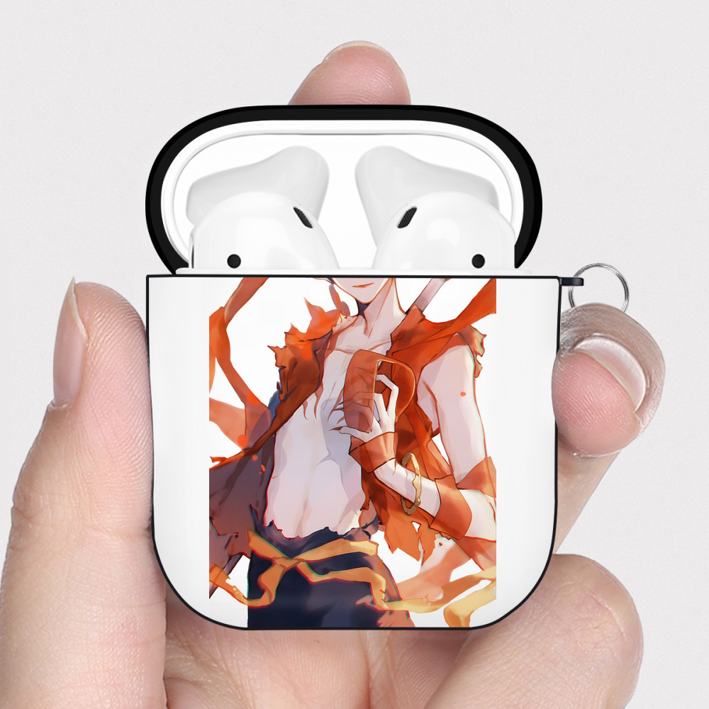 （画像用） Ne Zha 2 ナタ 魔童の大暴れ AirPods 第2世代保護ケース ハードシェル ブラック 耐衝撃・防指紋・カラビナ付き