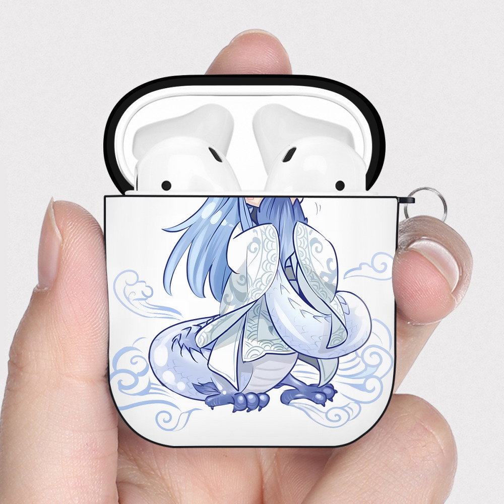 （画像用） Ne Zha 2 ナタ 魔童の大暴れ AirPods 第2世代保護ケース ハードシェル ブラック 耐衝撃・防指紋・カラビナ付き