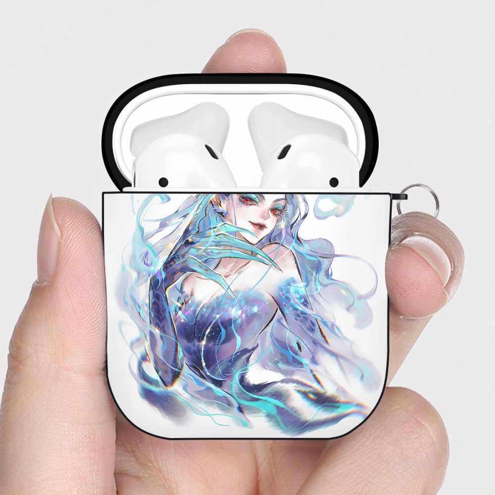 （画像用） Ne Zha 2 ナタ 魔童の大暴れ AirPods 第2世代保護ケース ハードシェル ブラック 耐衝撃・防指紋・カラビナ付き