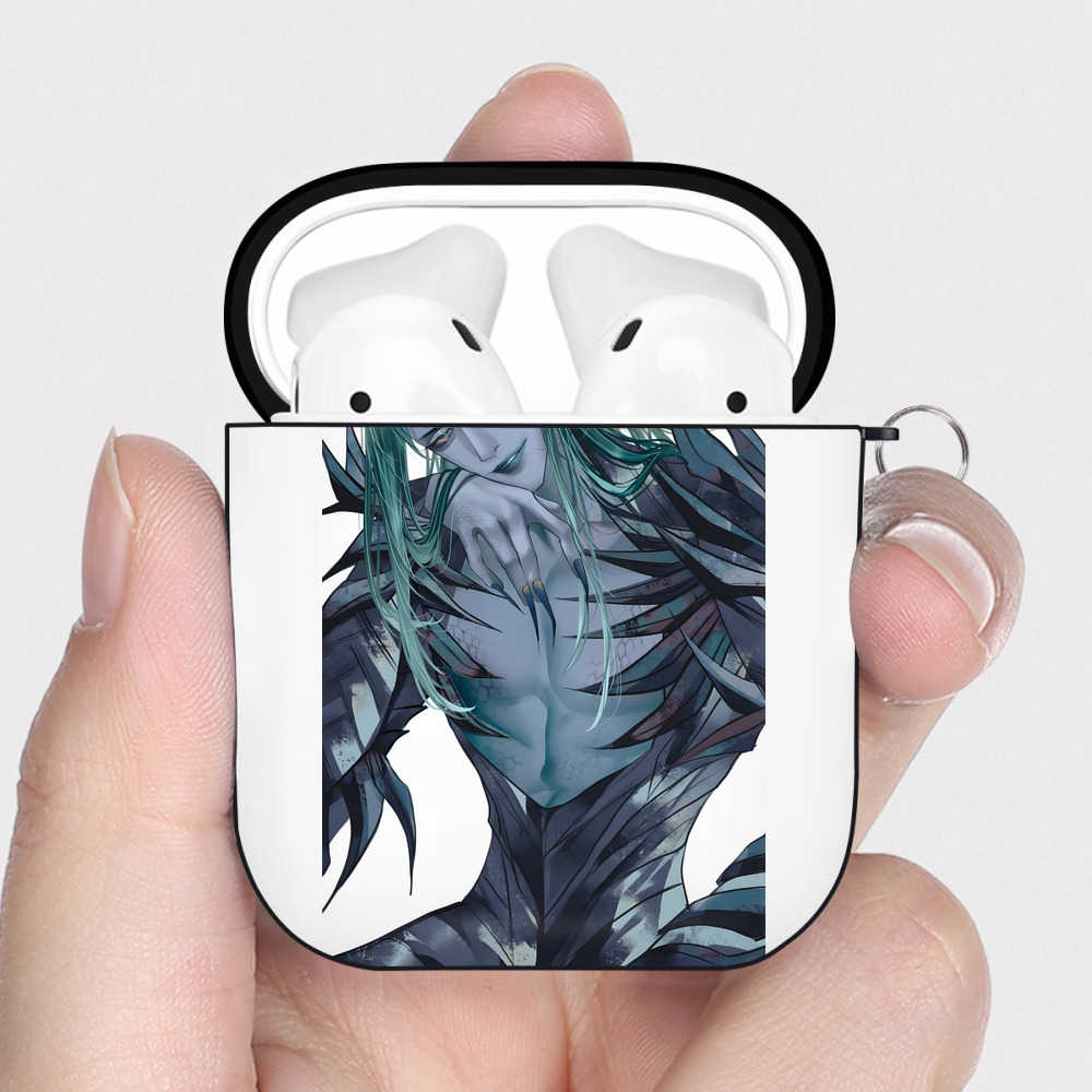 （画像用） Ne Zha 2 ナタ 魔童の大暴れ AirPods 第2世代保護ケース ハードシェル ブラック 耐衝撃・防指紋・カラビナ付き