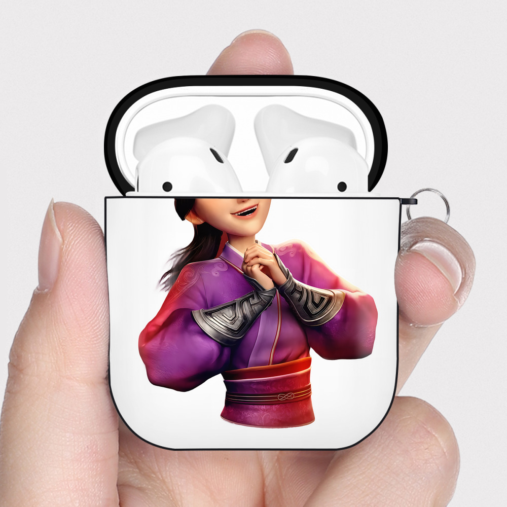 （画像用） Ne Zha 2 ナタ 魔童の大暴れ AirPods 第2世代保護ケース ハードシェル ブラック 耐衝撃・防指紋・カラビナ付き