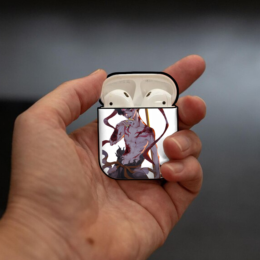 Ne Zha 2 ナタ 魔童の大暴れ AirPods 第2世代保護ケース ハードシェル ブラック 耐衝撃・防指紋・カラビナ付き