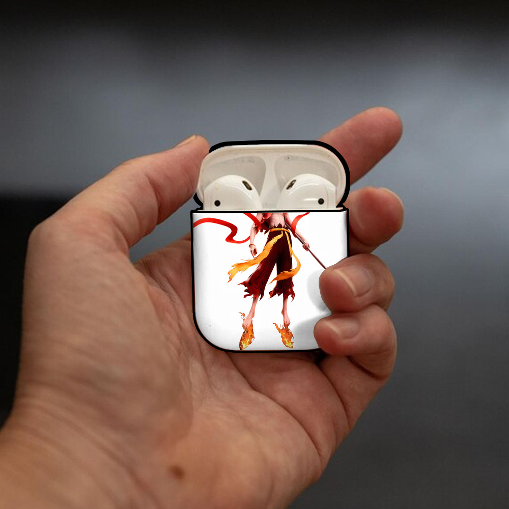 Ne Zha 2 ナタ 魔童の大暴れ AirPods 第2世代保護ケース ハードシェル ブラック 耐衝撃・防指紋・カラビナ付き