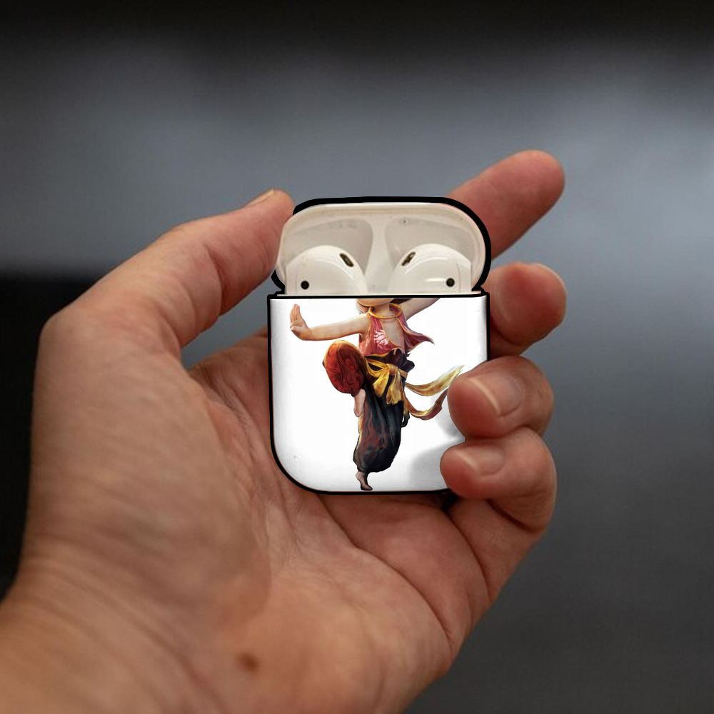 Ne Zha 2 ナタ 魔童の大暴れ AirPods 第2世代保護ケース ハードシェル ブラック 耐衝撃・防指紋・カラビナ付き