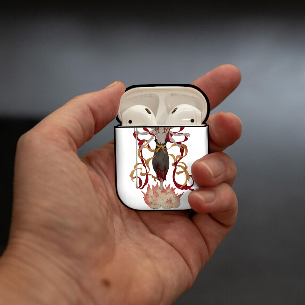 Ne Zha 2 ナタ 魔童の大暴れ AirPods 第2世代保護ケース ハードシェル ブラック 耐衝撃・防指紋・カラビナ付き