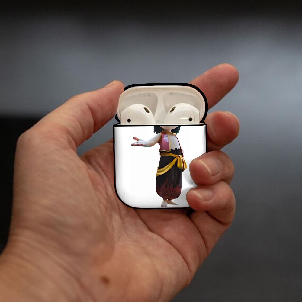 Ne Zha 2 ナタ 魔童の大暴れ AirPods 第2世代保護ケース ハードシェル ブラック 耐衝撃・防指紋・カラビナ付き