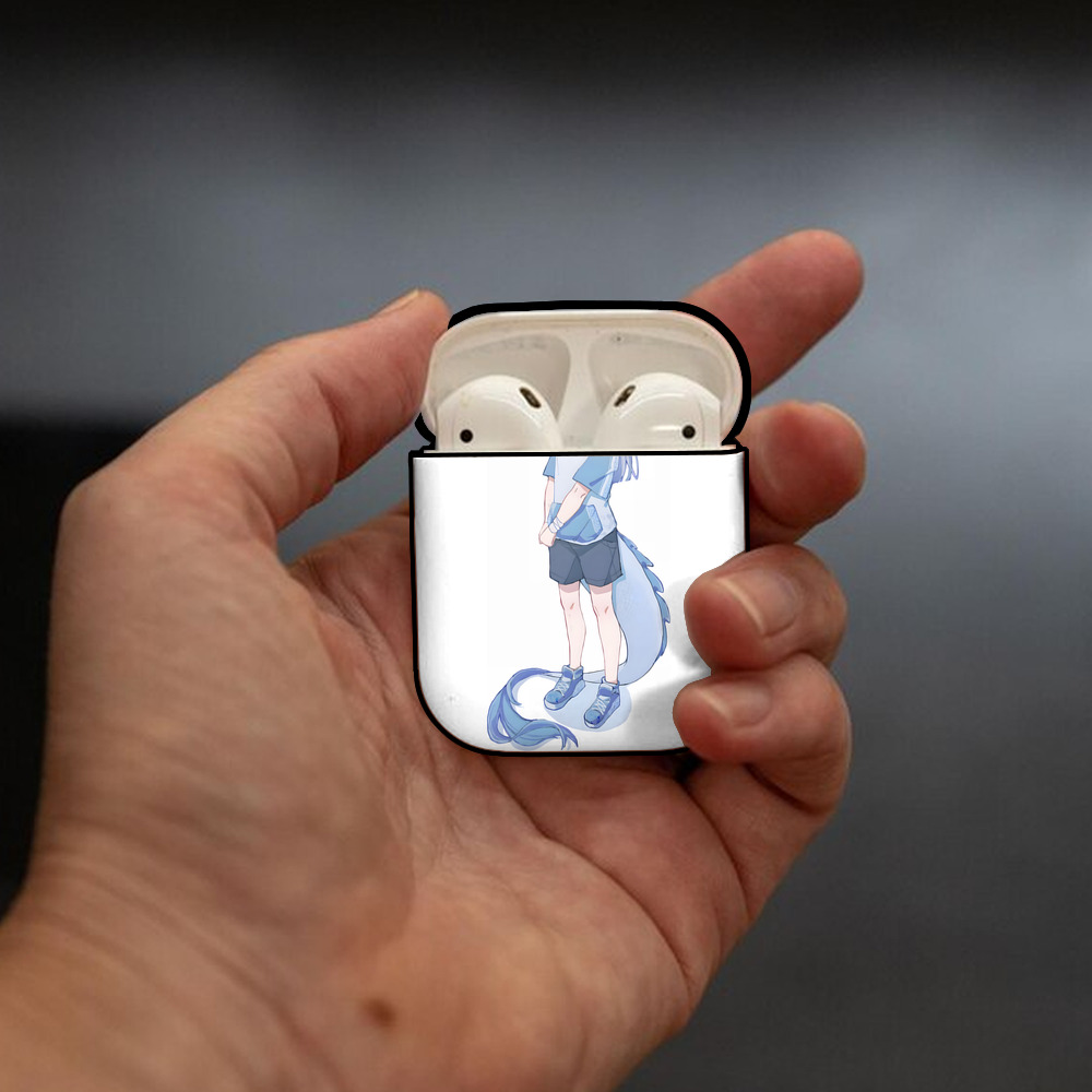 Ne Zha 2 ナタ 魔童の大暴れ AirPods 第2世代保護ケース ハードシェル ブラック 耐衝撃・防指紋・カラビナ付き