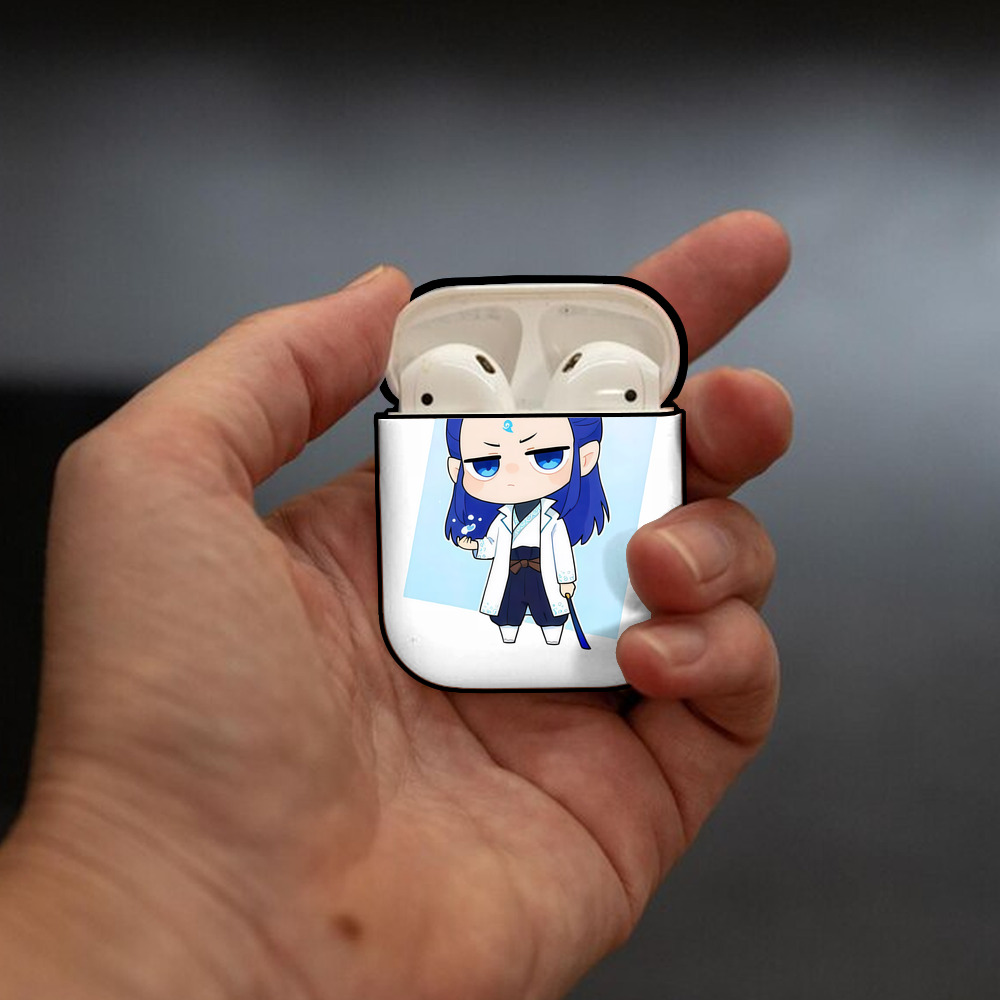 Ne Zha 2 ナタ 魔童の大暴れ AirPods 第2世代保護ケース ハードシェル ブラック 耐衝撃・防指紋・カラビナ付き