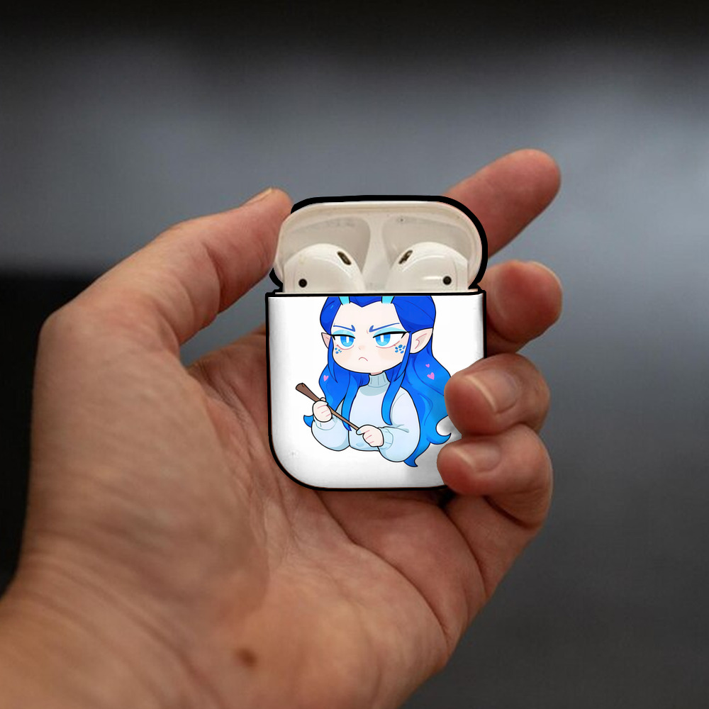 Ne Zha 2 ナタ 魔童の大暴れ AirPods 第2世代保護ケース ハードシェル ブラック 耐衝撃・防指紋・カラビナ付き