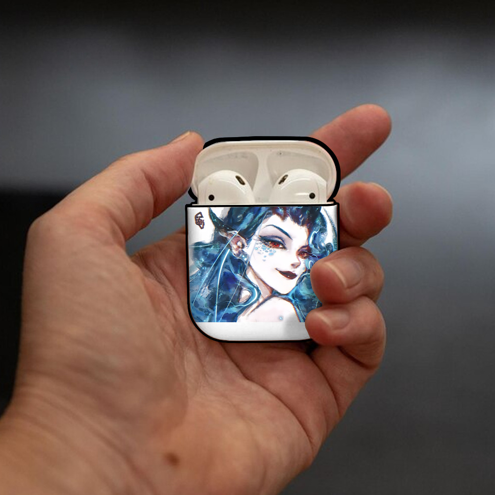Ne Zha 2 ナタ 魔童の大暴れ AirPods 第2世代保護ケース ハードシェル ブラック 耐衝撃・防指紋・カラビナ付き