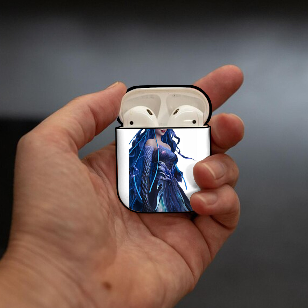 Ne Zha 2 ナタ 魔童の大暴れ AirPods 第2世代保護ケース ハードシェル ブラック 耐衝撃・防指紋・カラビナ付き