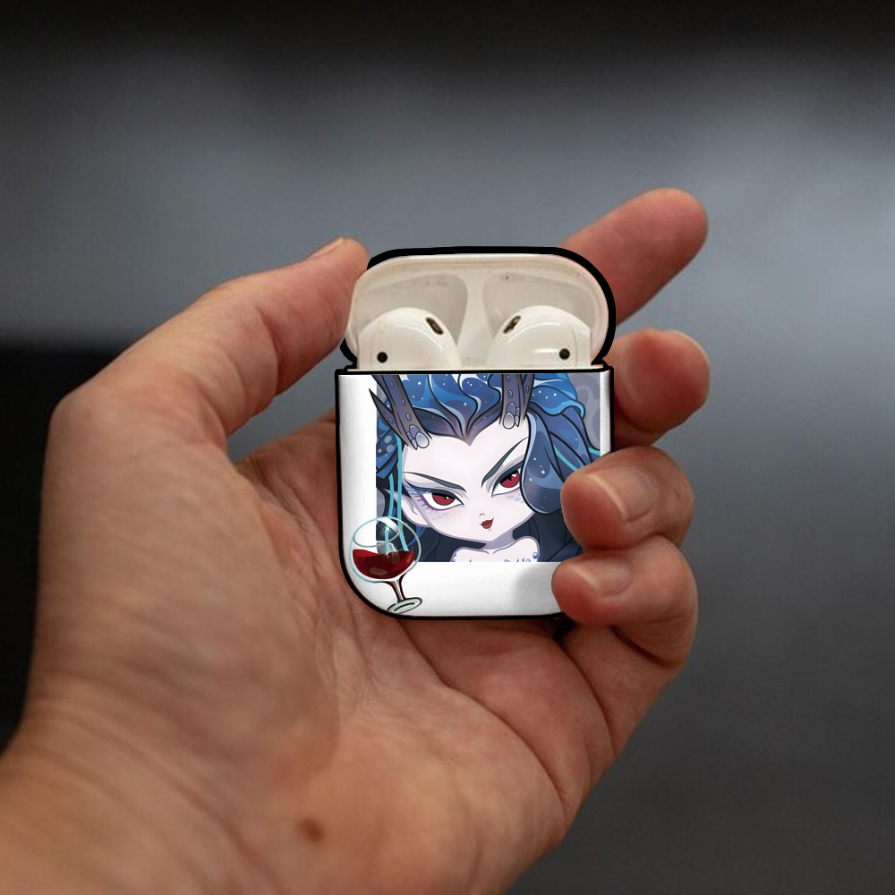 Ne Zha 2 ナタ 魔童の大暴れ AirPods 第2世代保護ケース ハードシェル ブラック 耐衝撃・防指紋・カラビナ付き