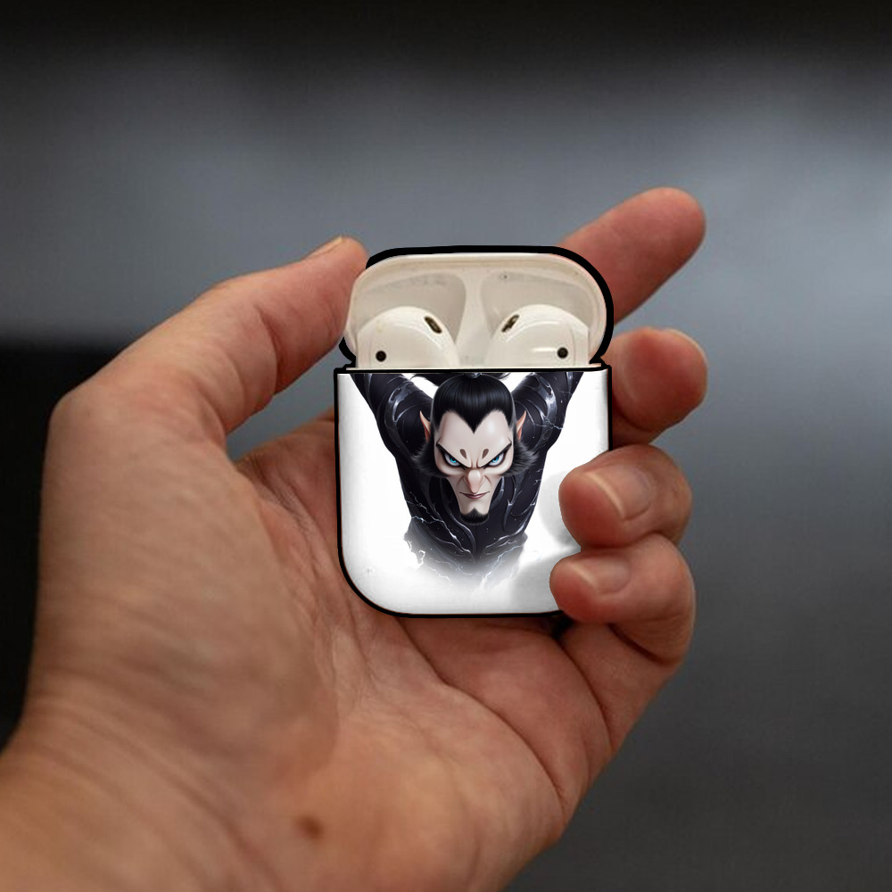 Ne Zha 2 ナタ 魔童の大暴れ AirPods 第2世代保護ケース ハードシェル ブラック 耐衝撃・防指紋・カラビナ付き