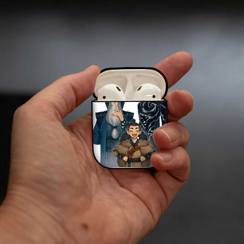 Ne Zha 2 ナタ 魔童の大暴れ AirPods 第2世代保護ケース ハードシェル ブラック 耐衝撃・防指紋・カラビナ付き