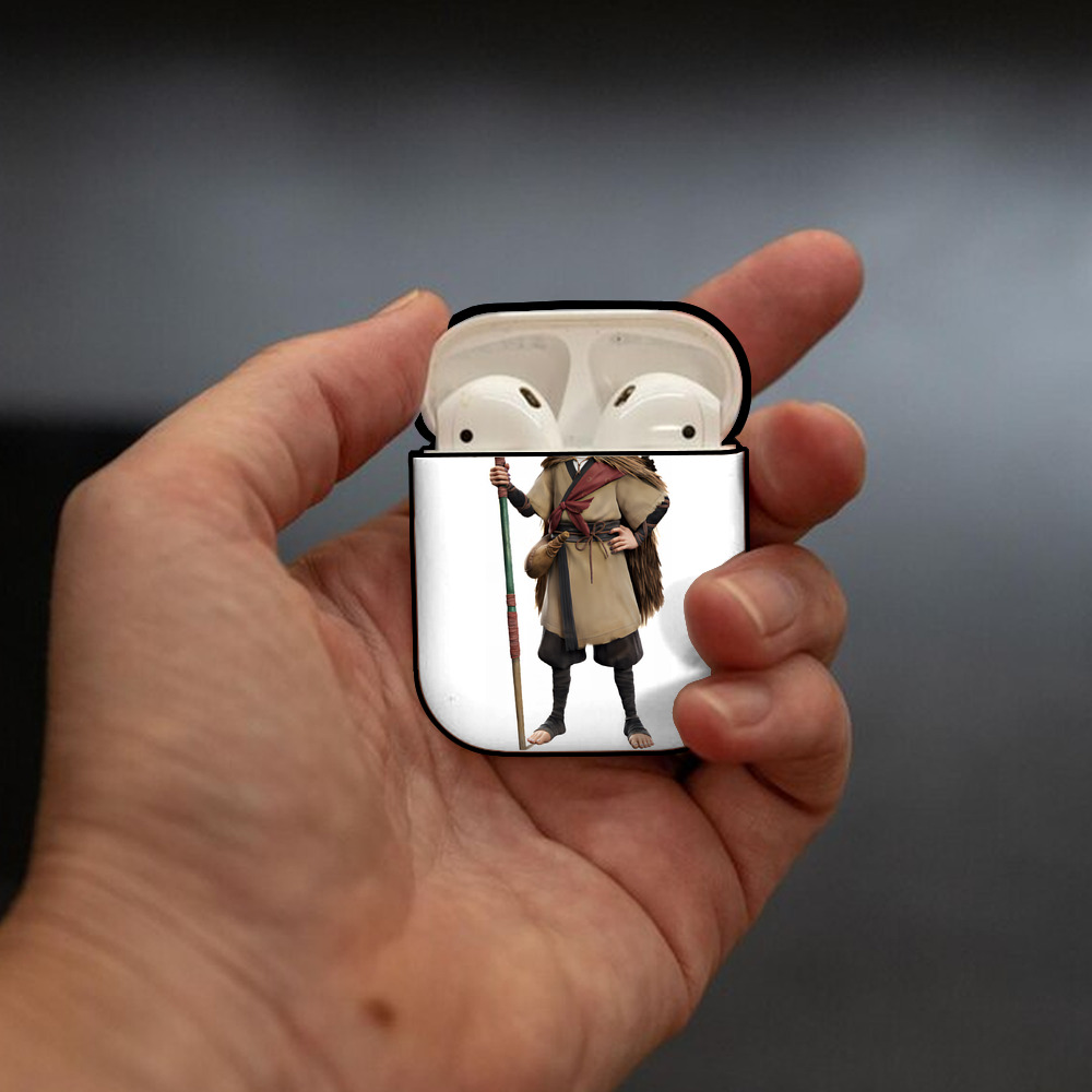 Ne Zha 2 ナタ 魔童の大暴れ AirPods 第2世代保護ケース ハードシェル ブラック 耐衝撃・防指紋・カラビナ付き