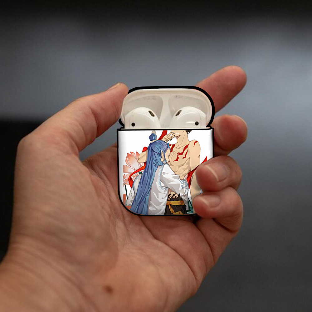 Ne Zha 2 ナタ 魔童の大暴れ AirPods 第2世代保護ケース ハードシェル ブラック 耐衝撃・防指紋・カラビナ付き