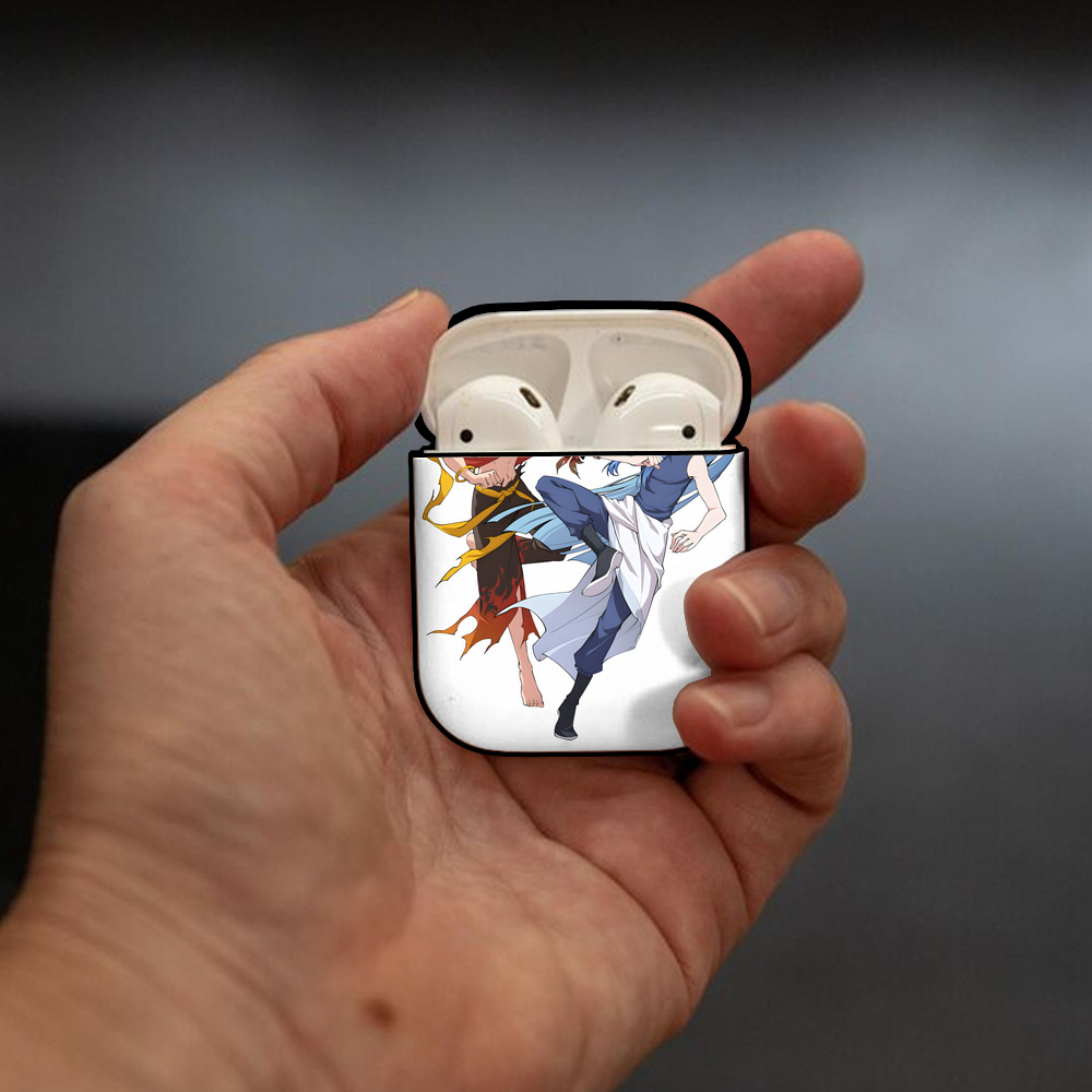 Ne Zha 2 ナタ 魔童の大暴れ AirPods 第2世代保護ケース ハードシェル ブラック 耐衝撃・防指紋・カラビナ付き
