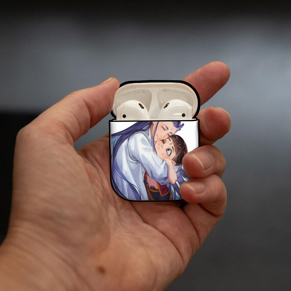 Ne Zha 2 ナタ 魔童の大暴れ AirPods 第2世代保護ケース ハードシェル ブラック 耐衝撃・防指紋・カラビナ付き