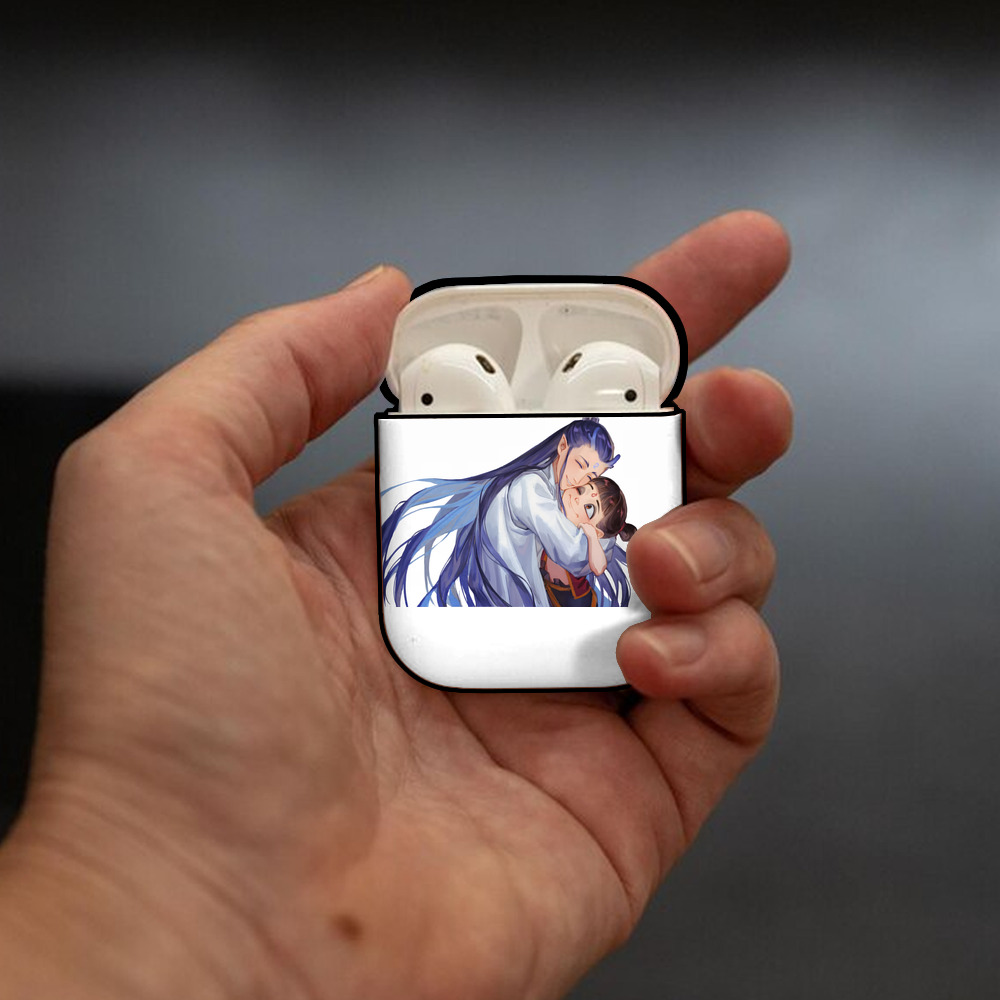 Ne Zha 2 ナタ 魔童の大暴れ AirPods 第2世代保護ケース ハードシェル ブラック 耐衝撃・防指紋・カラビナ付き