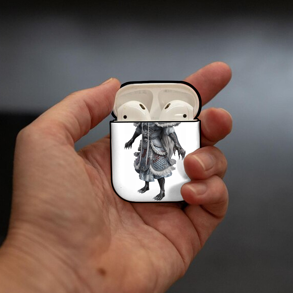 Ne Zha 2 ナタ 魔童の大暴れ AirPods 第2世代保護ケース ハードシェル ブラック 耐衝撃・防指紋・カラビナ付き