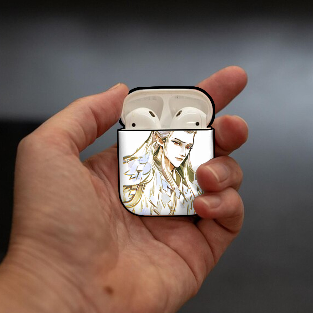 Ne Zha 2 ナタ 魔童の大暴れ AirPods 第2世代保護ケース ハードシェル ブラック 耐衝撃・防指紋・カラビナ付き