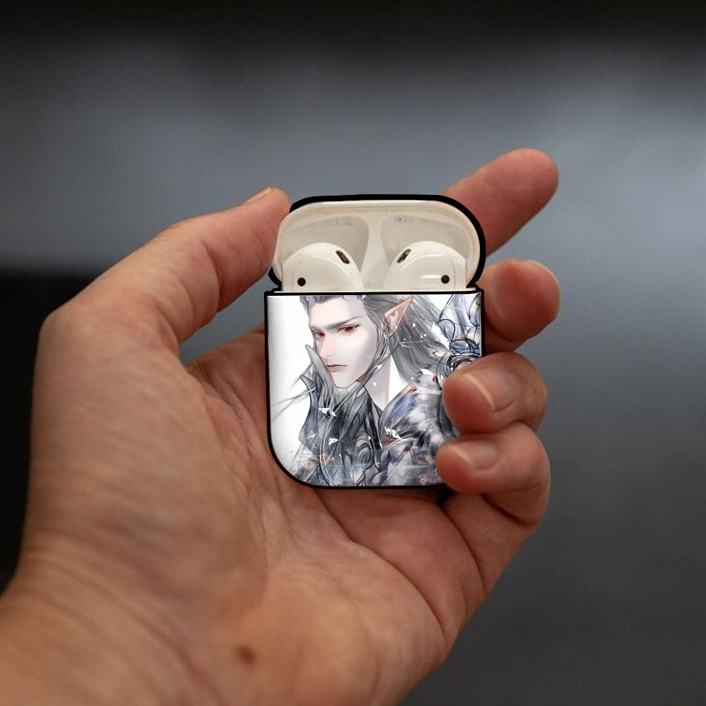 Ne Zha 2 ナタ 魔童の大暴れ AirPods 第2世代保護ケース ハードシェル ブラック 耐衝撃・防指紋・カラビナ付き