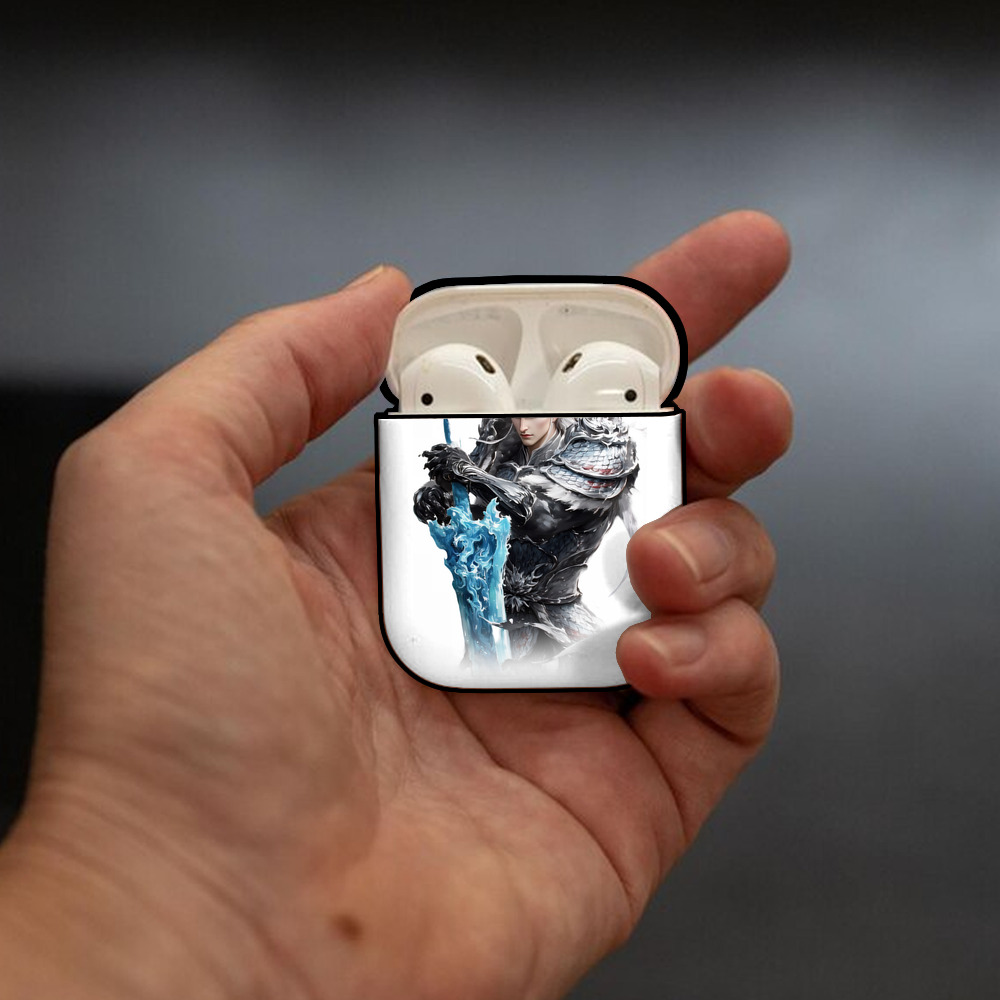 Ne Zha 2 ナタ 魔童の大暴れ AirPods 第2世代保護ケース ハードシェル ブラック 耐衝撃・防指紋・カラビナ付き