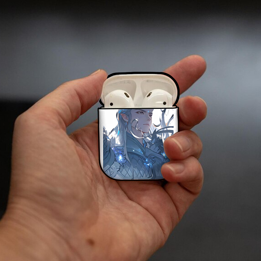 Ne Zha 2 ナタ 魔童の大暴れ AirPods 第2世代保護ケース ハードシェル ブラック 耐衝撃・防指紋・カラビナ付き