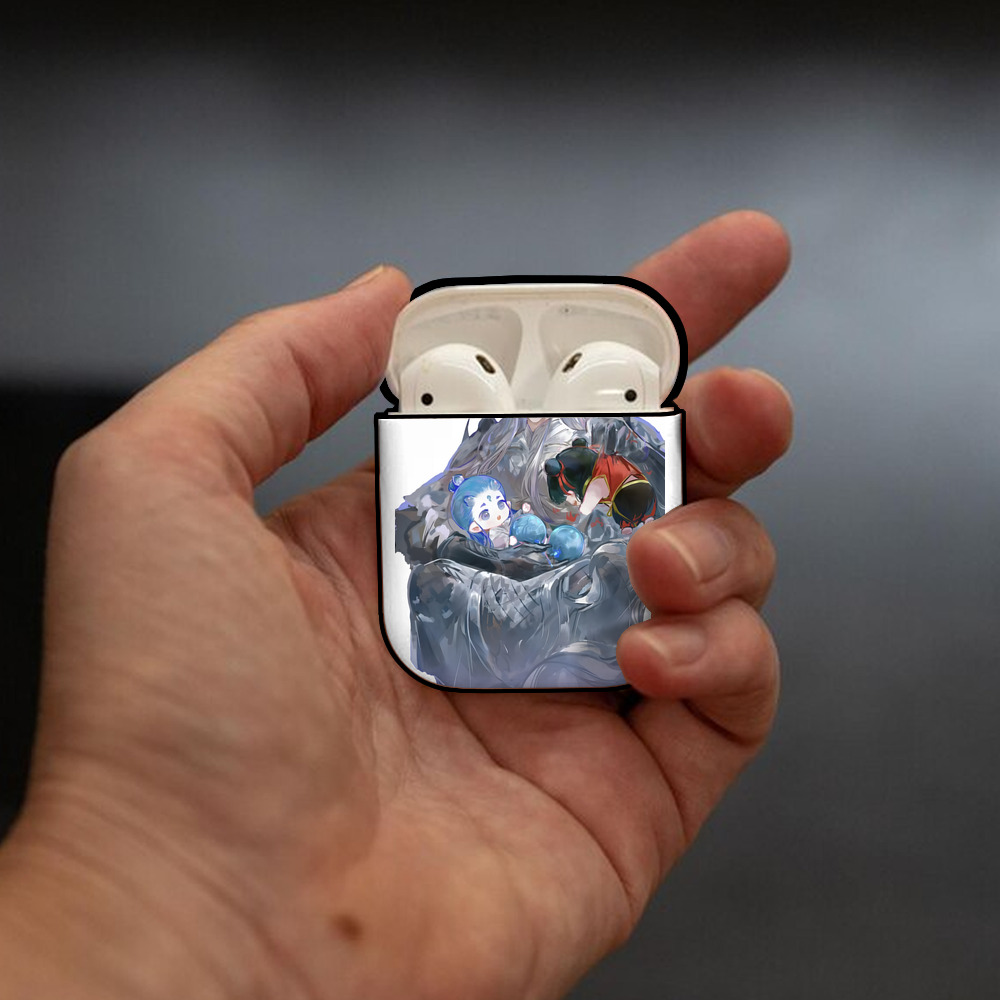 Ne Zha 2 ナタ 魔童の大暴れ AirPods 第2世代保護ケース ハードシェル ブラック 耐衝撃・防指紋・カラビナ付き