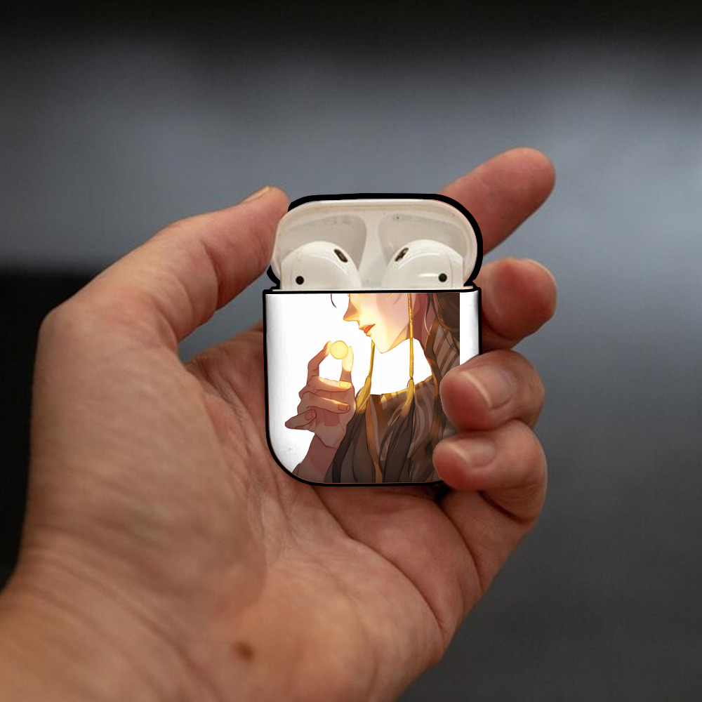 Ne Zha 2 ナタ 魔童の大暴れ AirPods 第2世代保護ケース ハードシェル ブラック 耐衝撃・防指紋・カラビナ付き