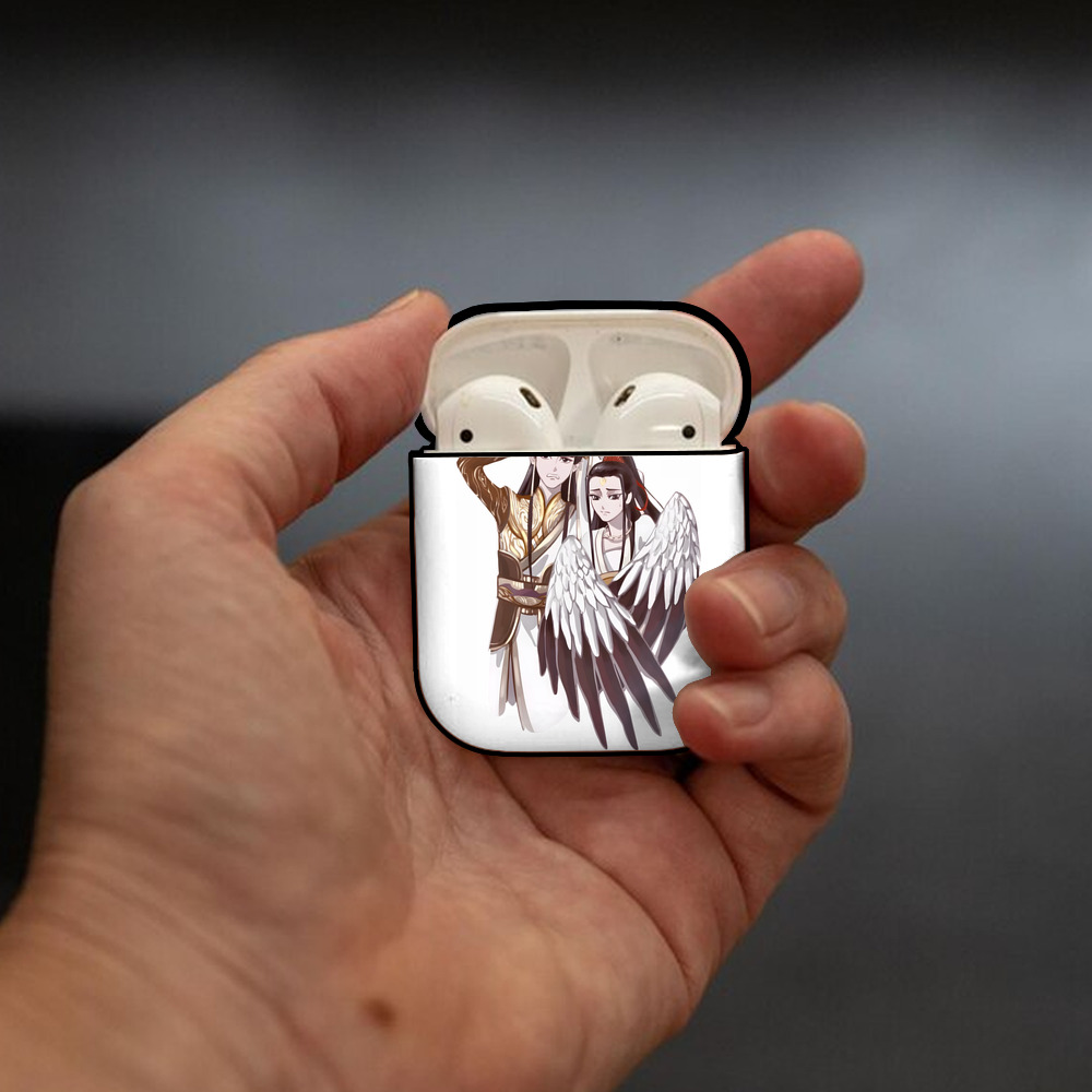 Ne Zha 2 ナタ 魔童の大暴れ AirPods 第2世代保護ケース ハードシェル ブラック 耐衝撃・防指紋・カラビナ付き