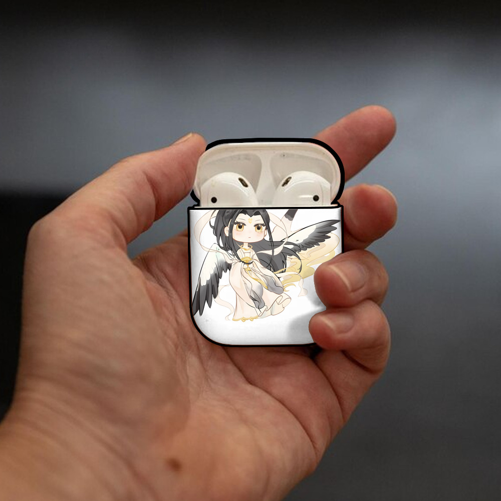 Ne Zha 2 ナタ 魔童の大暴れ AirPods 第2世代保護ケース ハードシェル ブラック 耐衝撃・防指紋・カラビナ付き